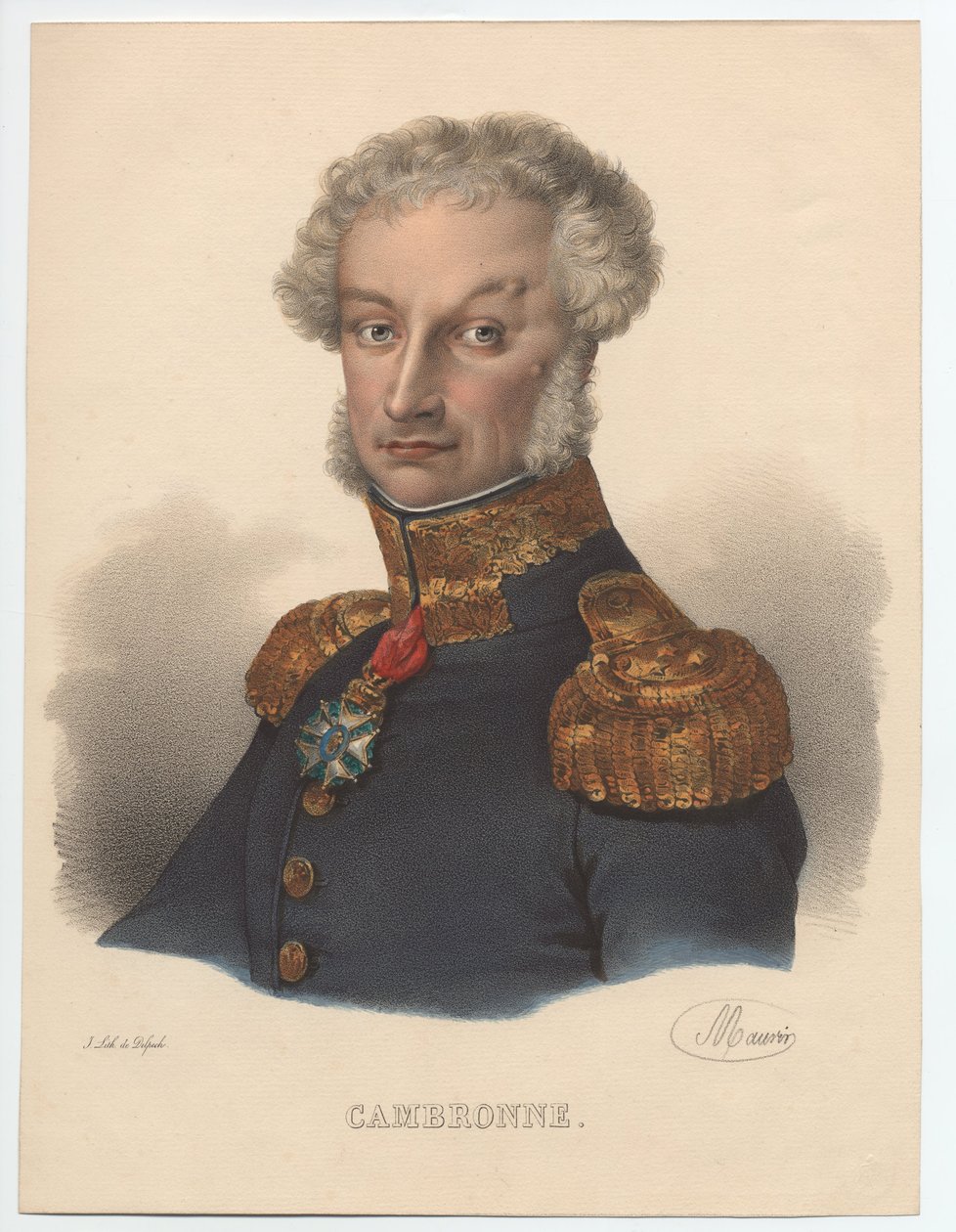 Portrett av Pierre Cambronne 1770-1842, 1835 av Unbekannt
