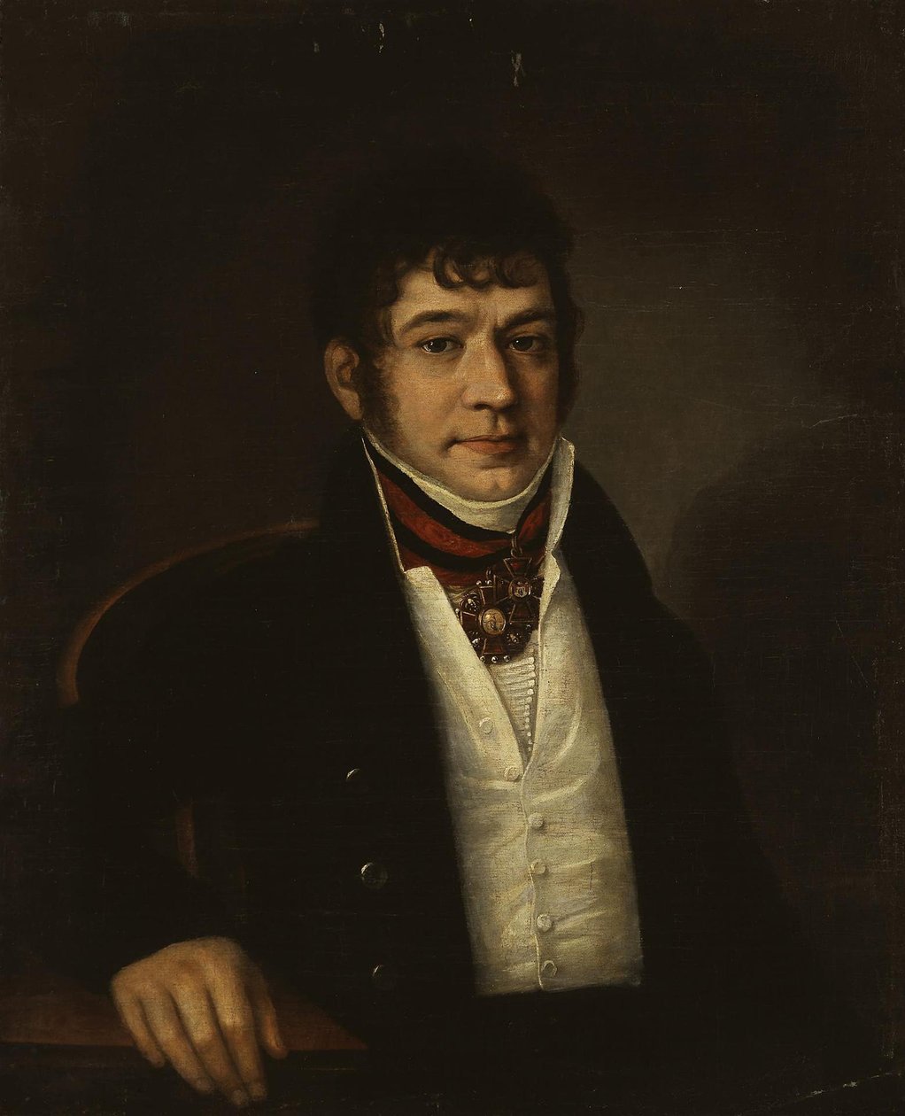 Portrett av Platon Bogdanovich Ogarev 1777-1838, 1810p av Unbekannt