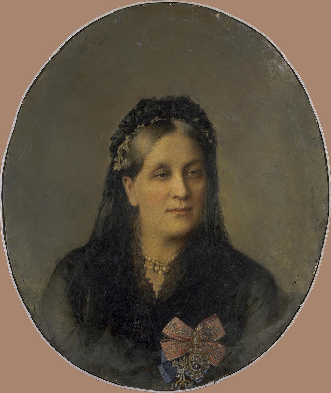 Portrett av prinsesse Maria Alexandrovna Dolgorukaya, født Apraxina 1816-1892, andre halvdel av de 19 av Unbekannt