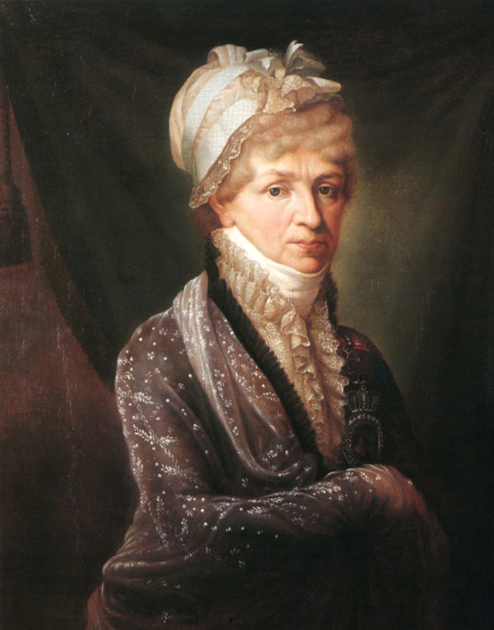 Portrett av prinsesse Natalya Petrovna Galitzine 1741-1837, tidlig på 1800-tallet. av Unbekannt
