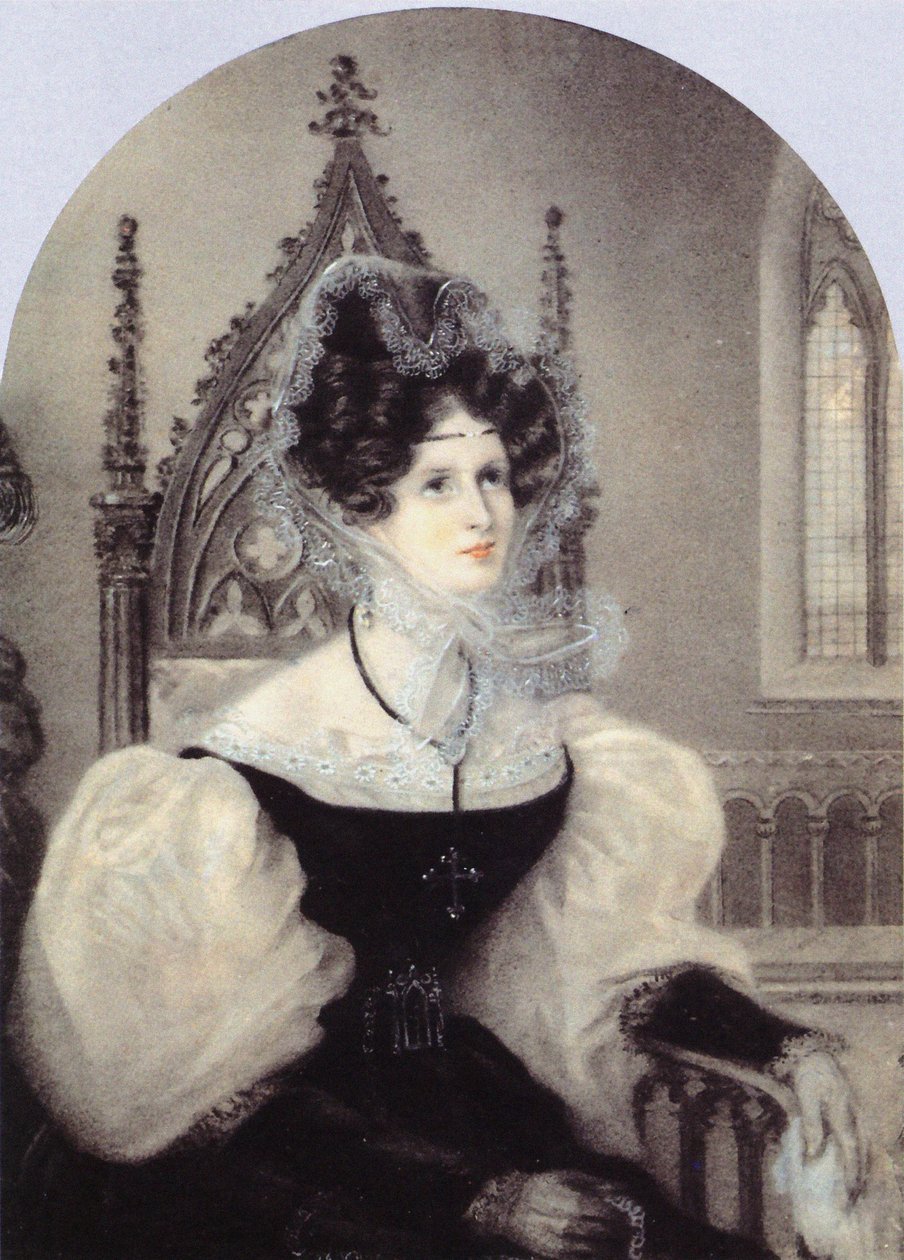 Portrett av prinsesse Zinaida Alexandrovna Volkonskaya 1792-1862 av Unbekannt