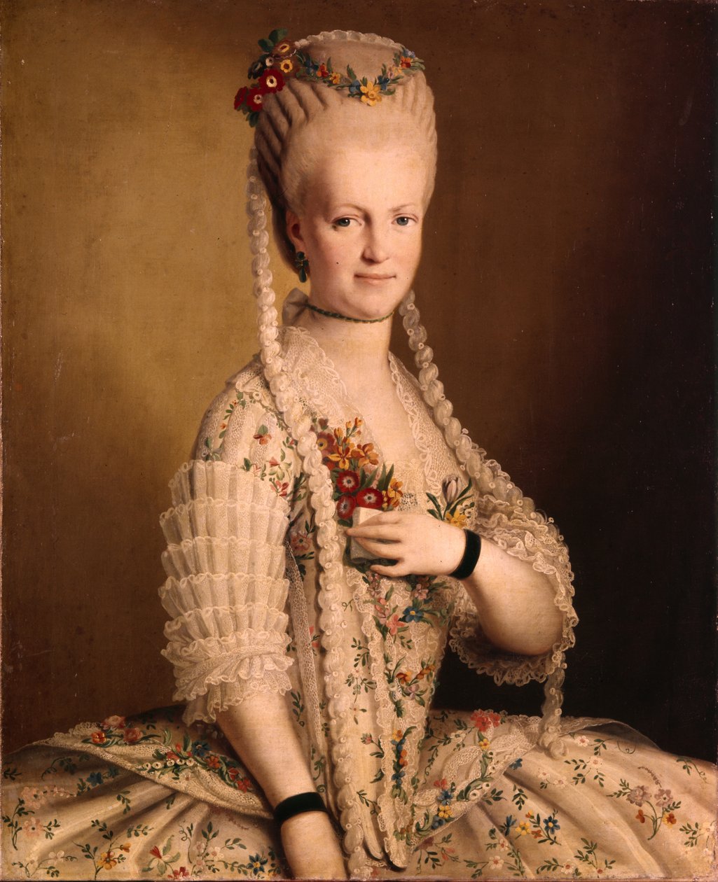 Portrett av Sarah Greigh 17521793, kone til admiral Samuel Greigh, 1775 av Unbekannt