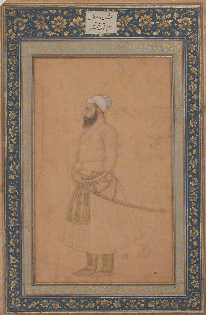 Portrett av Sayyid Amir Khan, andre halvdel av 1600-tallet. av Unbekannt
