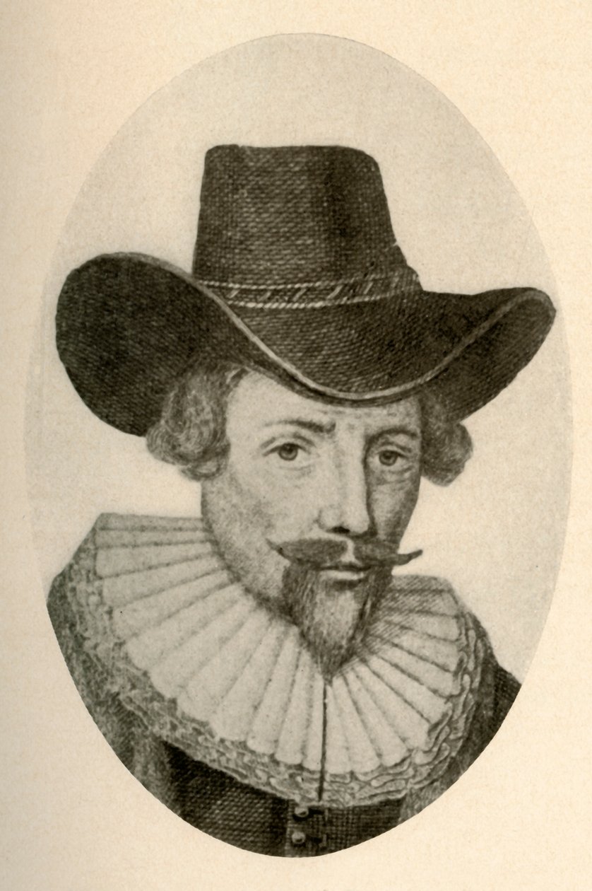 Portrett av Sir Isaac Pennington, i hatt båret i House of Burgesses, c1650-1660, 1937. av Unbekannt