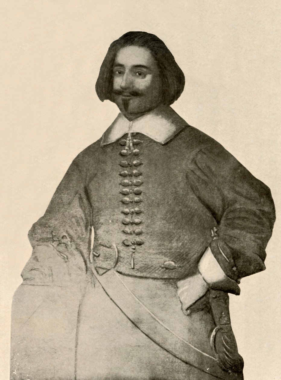 Portrett av Sir John Leverett, i buff coat og vanlig soldatband, 1640-1660, 1937. av Unbekannt