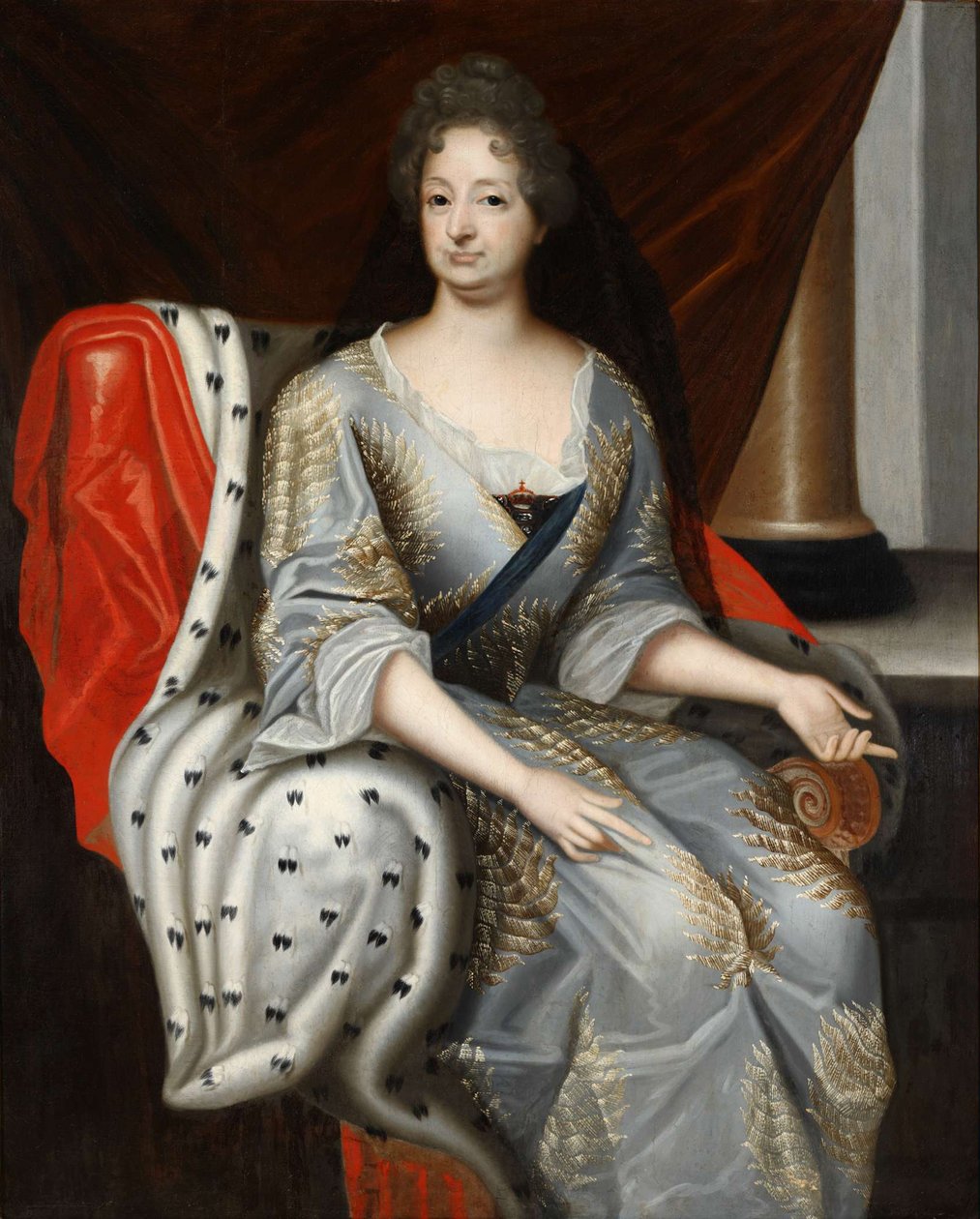 Portrett av Sophia av Pfalz 1630-1714, kurfyrste av Brunswick-Lüneburg, ca 1690 av Unbekannt