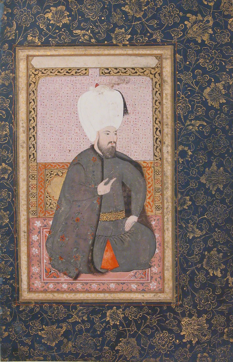Portrett av Sultan Ahmet I r. 1603-17, tidlig på 1600-tallet. av Unbekannt