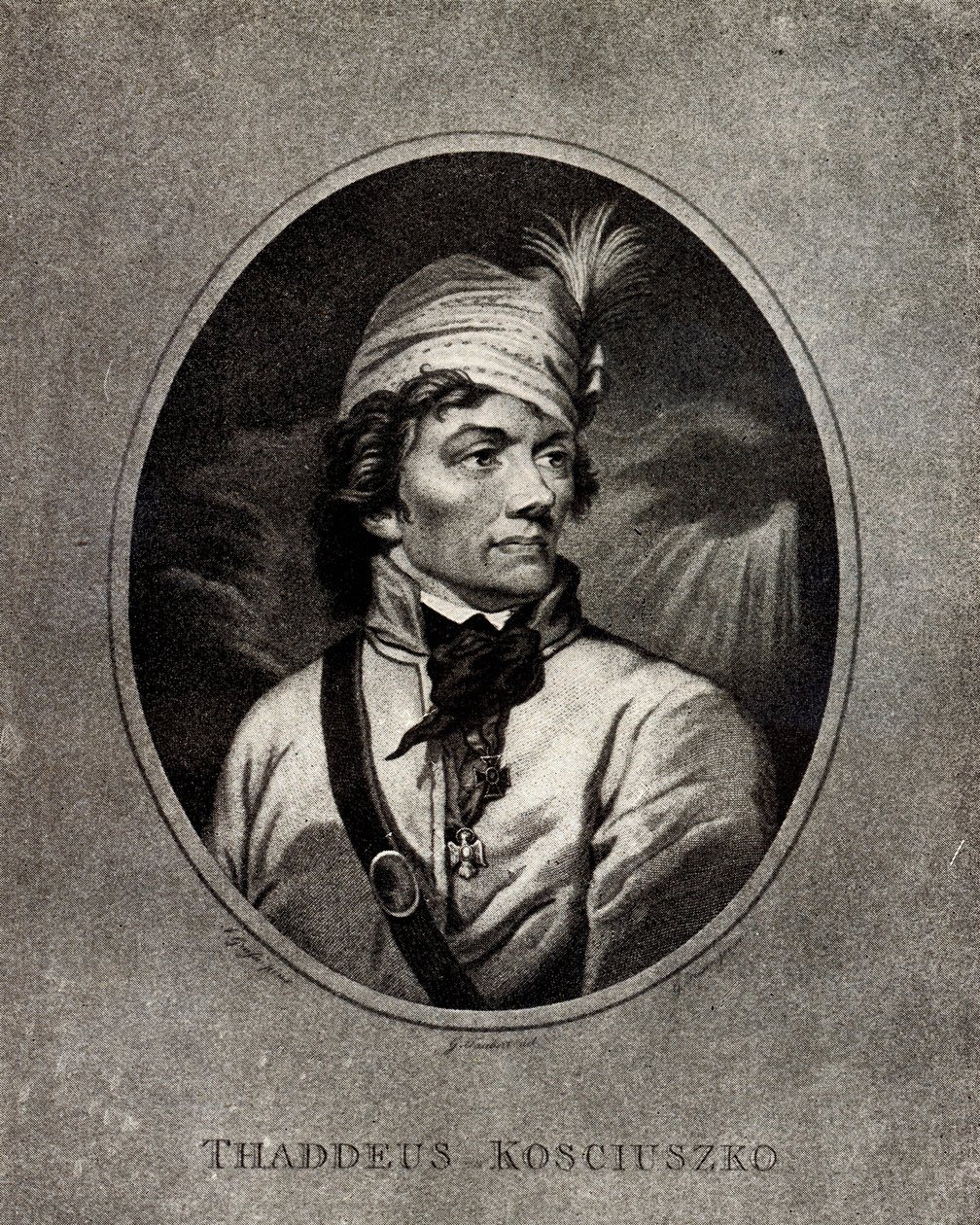 Portrett av Tadeusz Kosciuszko 1746-1817, tidlig på 1800-tallet. av Unbekannt