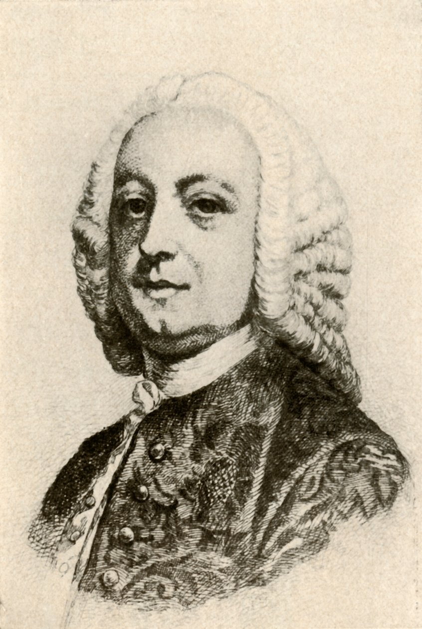 Portrett av Thomas Penn, kolonialguvernør, c1760, 1937. av Unbekannt