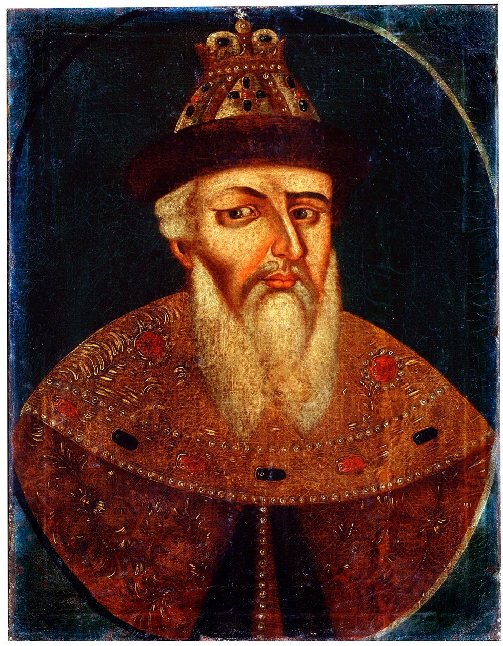 Portrett av tsar Ivan IV den grusomme, tidlig på 1700-tallet av Unbekannt