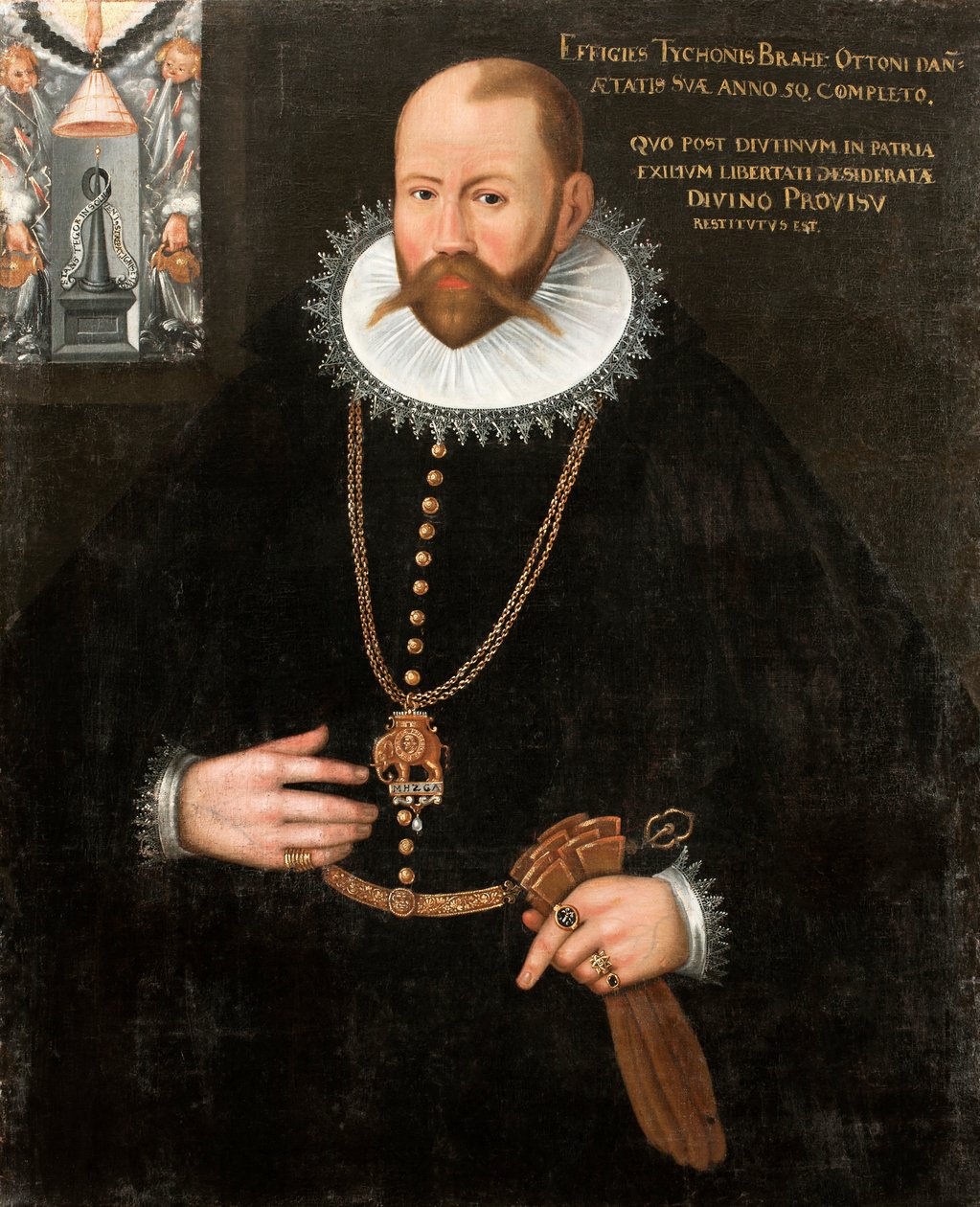 Portrett av Tycho Brahe 1546-1601, 1596. av Unbekannt