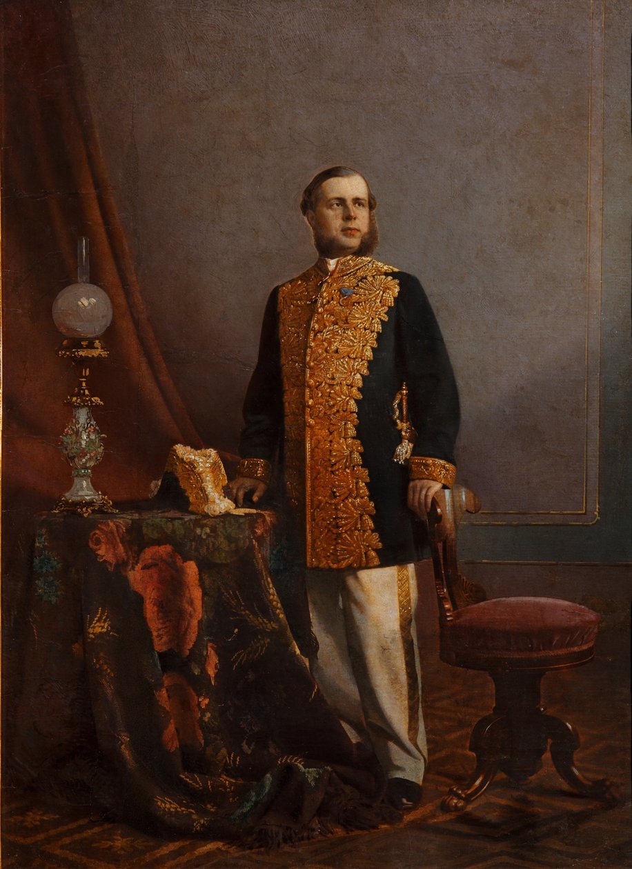 Portrett av Vasily Yurievich Poznansky 1828-1900, 1860-tallet av Unbekannt