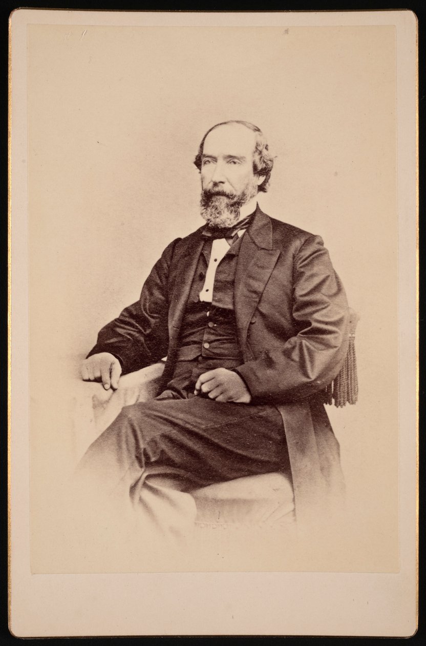 Portrett av Walter Lenox 1817-1874, før 1874. av Unbekannt