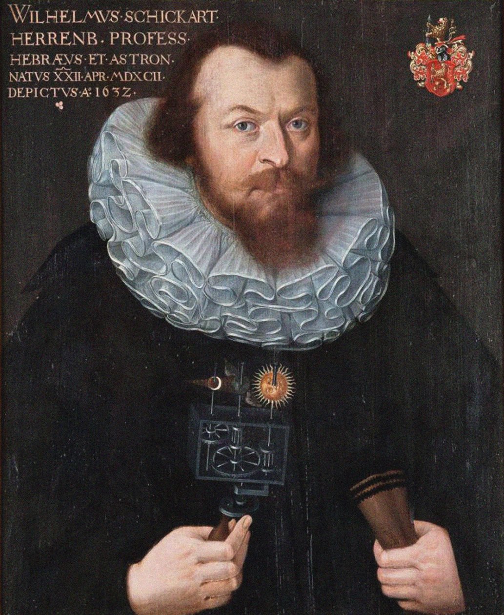 Portrett av Wilhelm Schickard 1592-1635, 1632. av Unbekannt