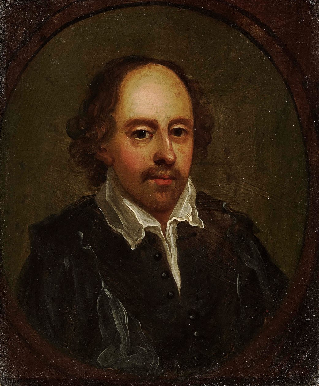 Portrett av William Shakespeare 1564-1616, første halvdel av 1600-tallet. av Unbekannt