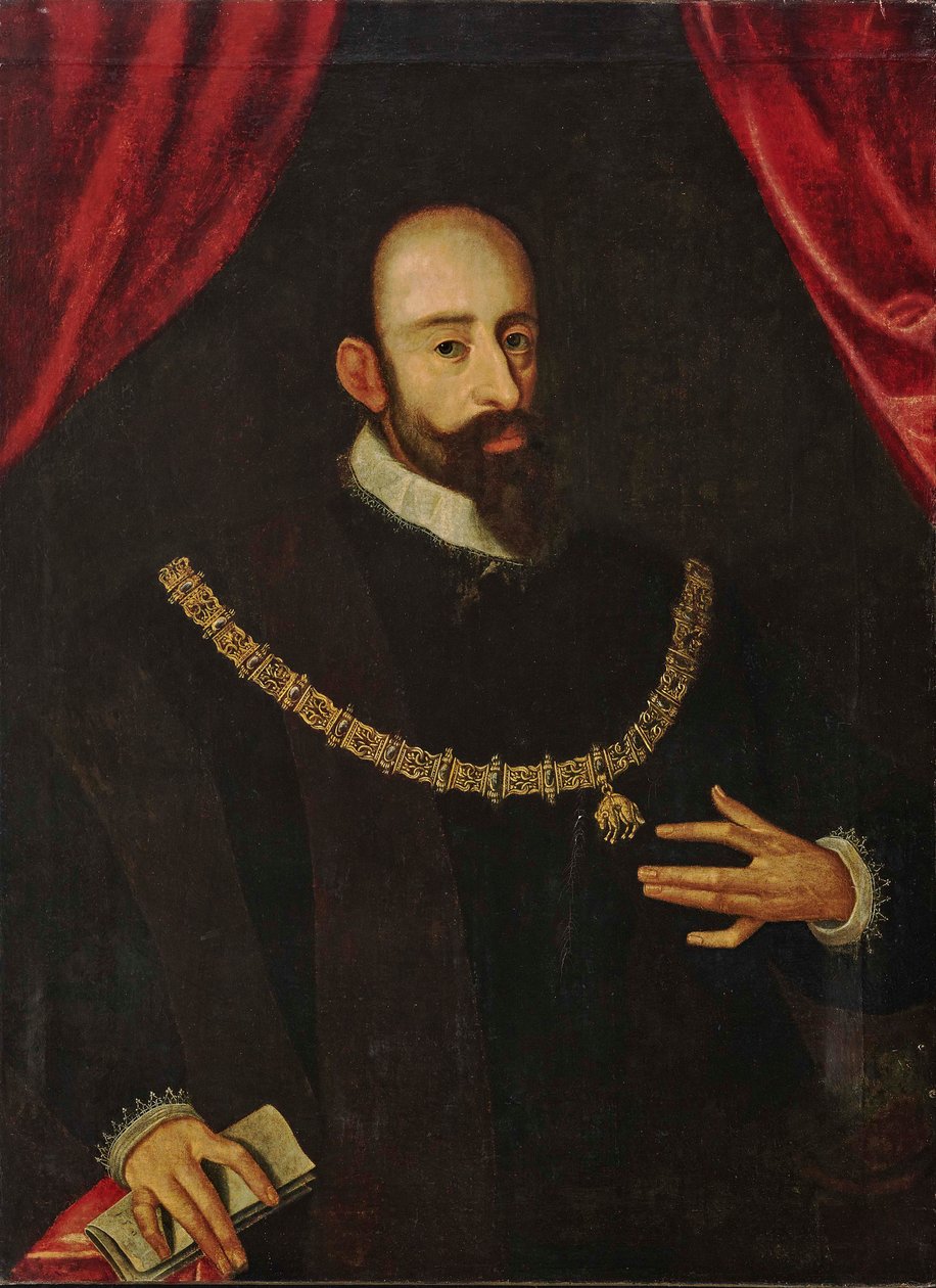 Portrett av Vilhelm V 1548-1626, hertug av Bayern. av Unbekannt