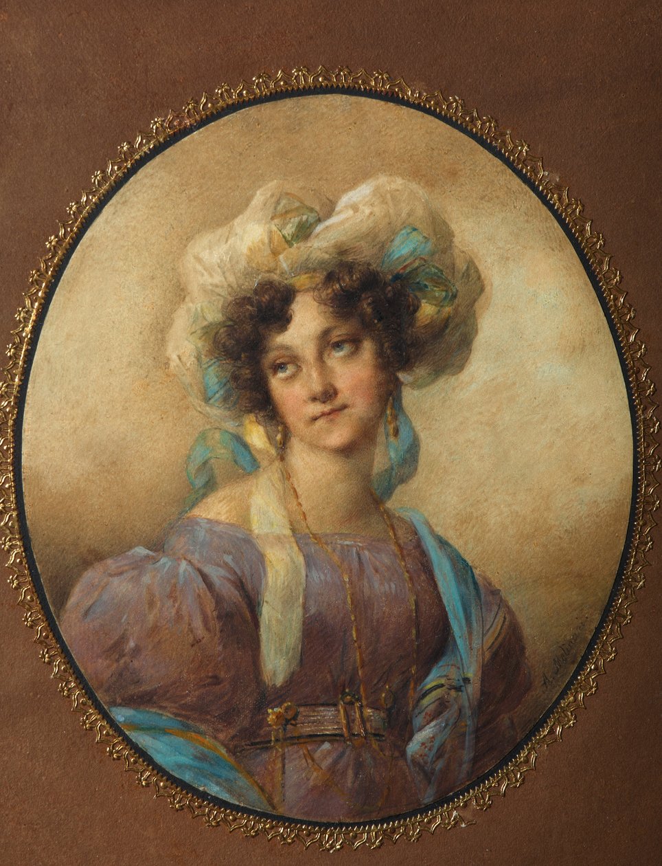 Portrett av Yelena Alexandrovna Golitsyna, født Naryshkina 1785-1855, 1820-årene av Unbekannt