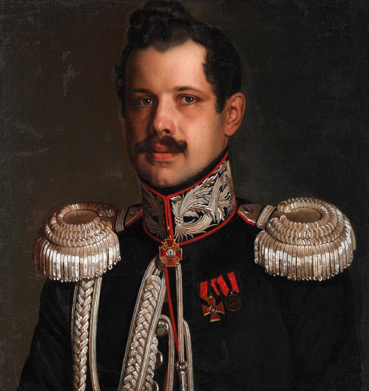 Portrett av Yuri Ignatievich Poznanski 1801-1878, ca. 1830 av Unbekannt