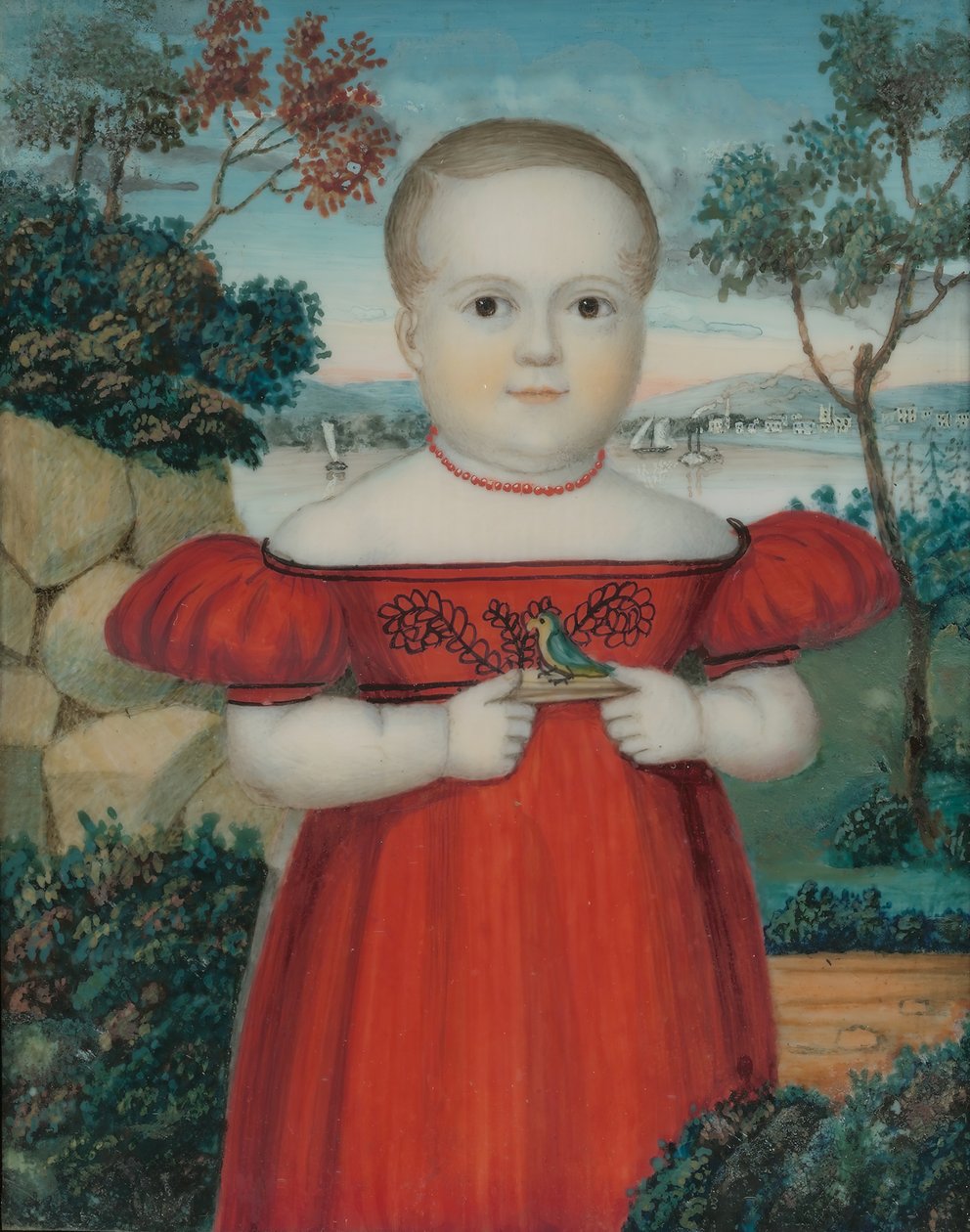 Portrett av en gutt, 1840-tallet. av Unbekannt