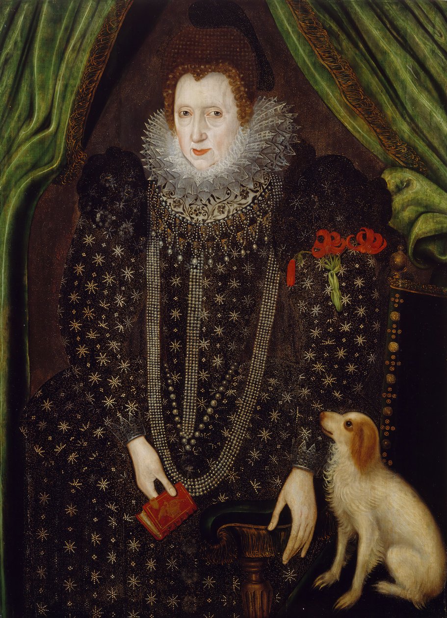 Portrett av en dame, 1600-1700. av Unbekannt