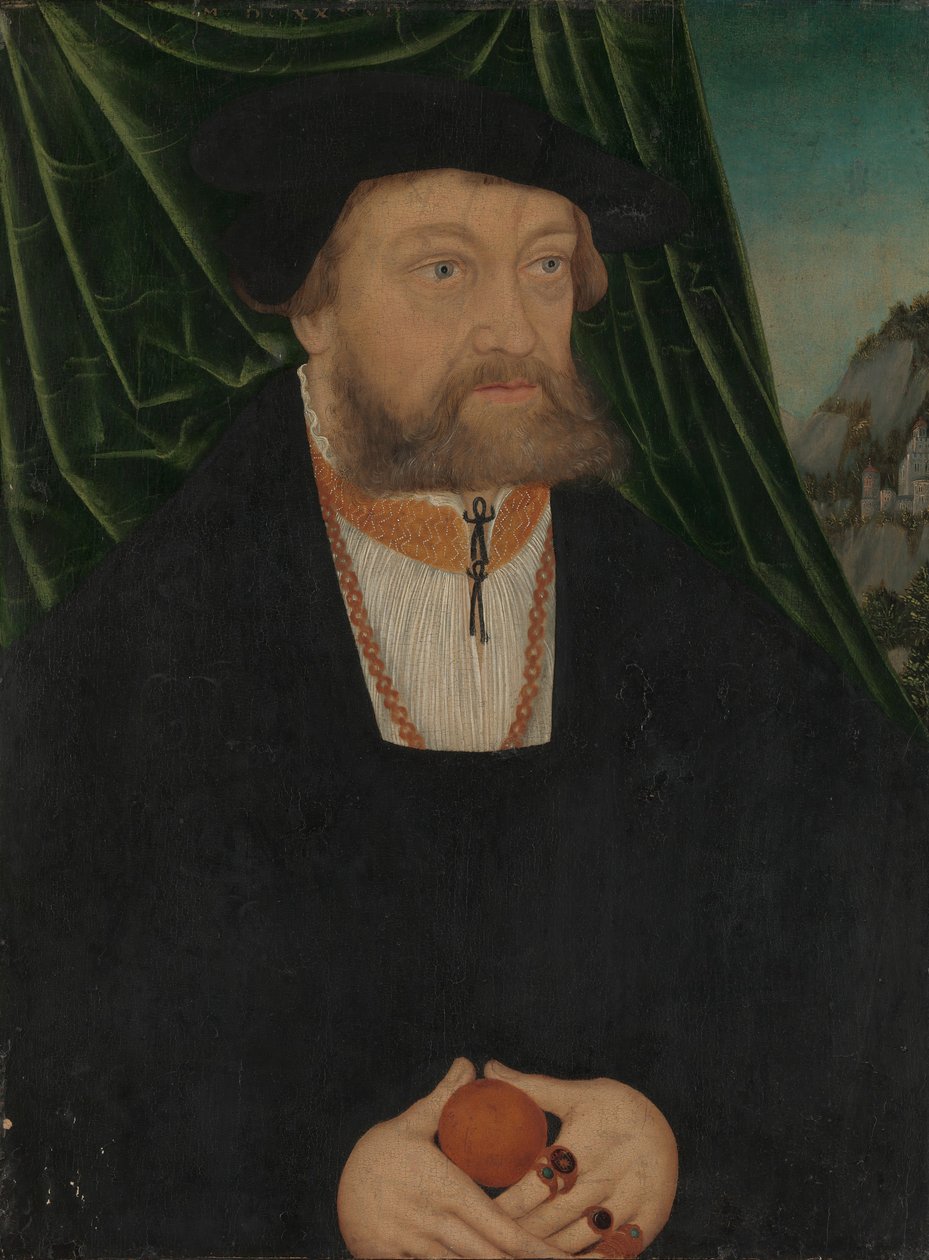 Portrett av en mann, 1537. av Unbekannt