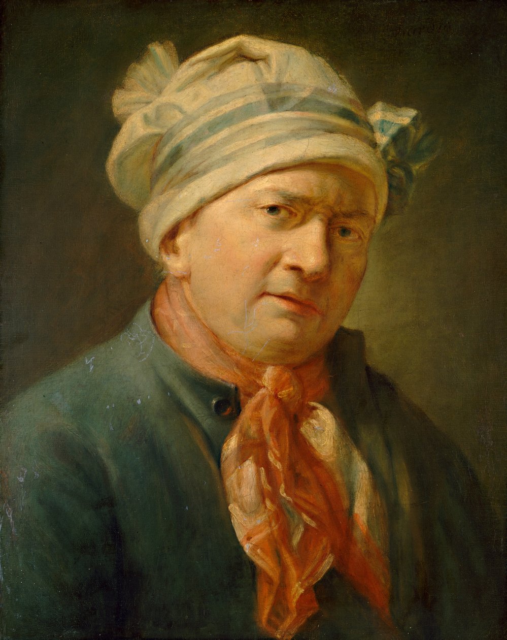 Portrett av en mann, 1700-tallet. av Unbekannt