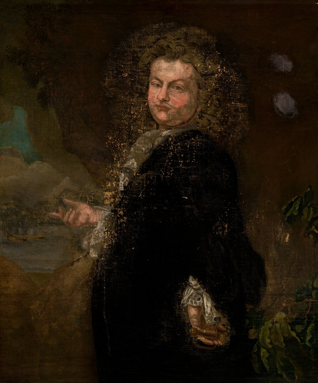Portrett av en mann, første kvartal 1700-tallet. av Unbekannt