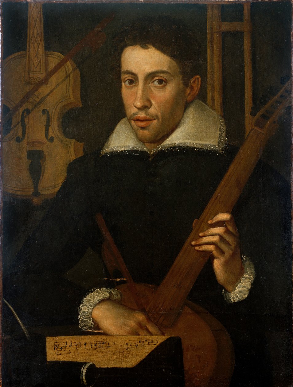 Portrett av en musiker, c1570-1590 av Unbekannt