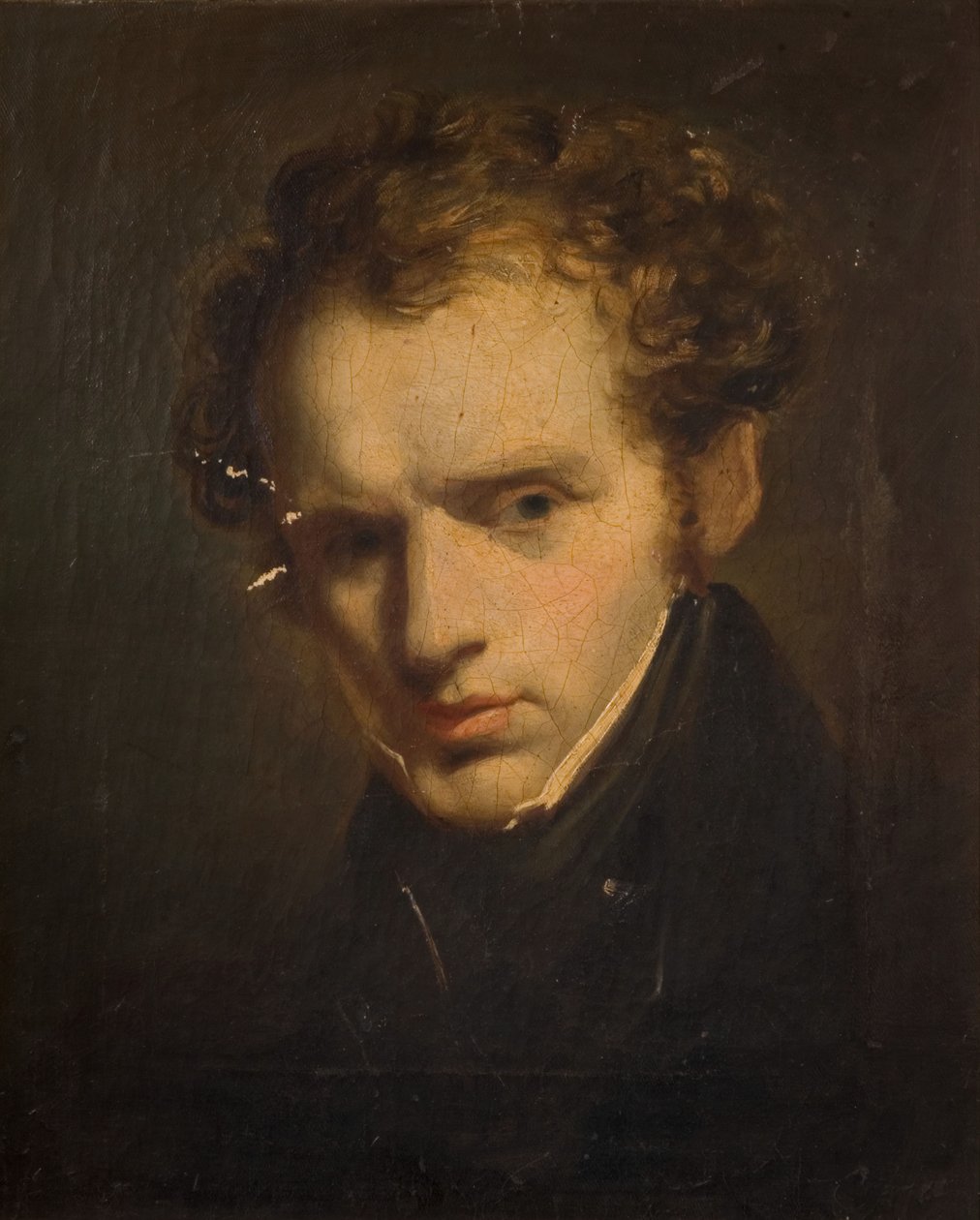 Portrett av en ung mann, 1840. av Unbekannt