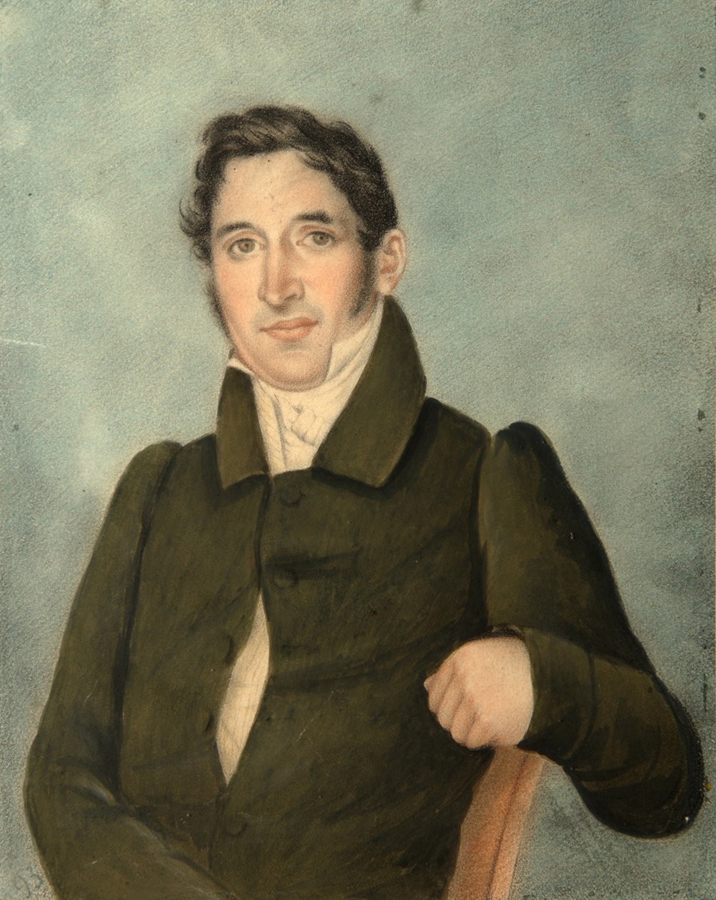 Portrett av en mann iført en frakk Poltoratsky, 1820-tallet av Unbekannt