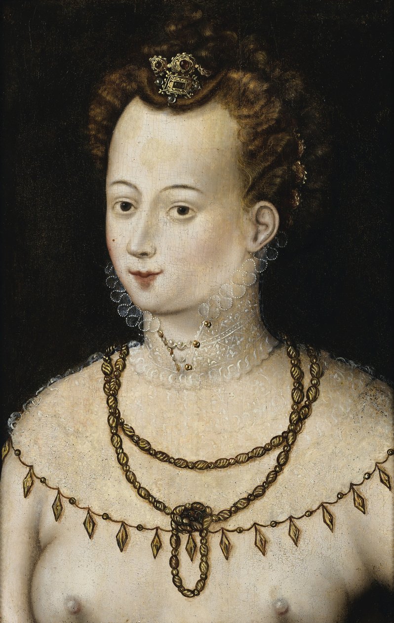 Portrett av en ung dame. An Allegory of Beauty, ca. 1580 av Unbekannt