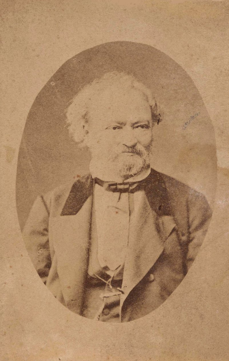 Portrett av pianist og komponist Ferenc Erkel 1810-1893, ca. 1875. av Unbekannt