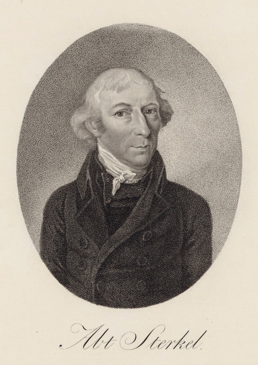 Portrett av pianist og komponist Franz Xaver Sterkel 1750-1817, 1816. av Unbekannt
