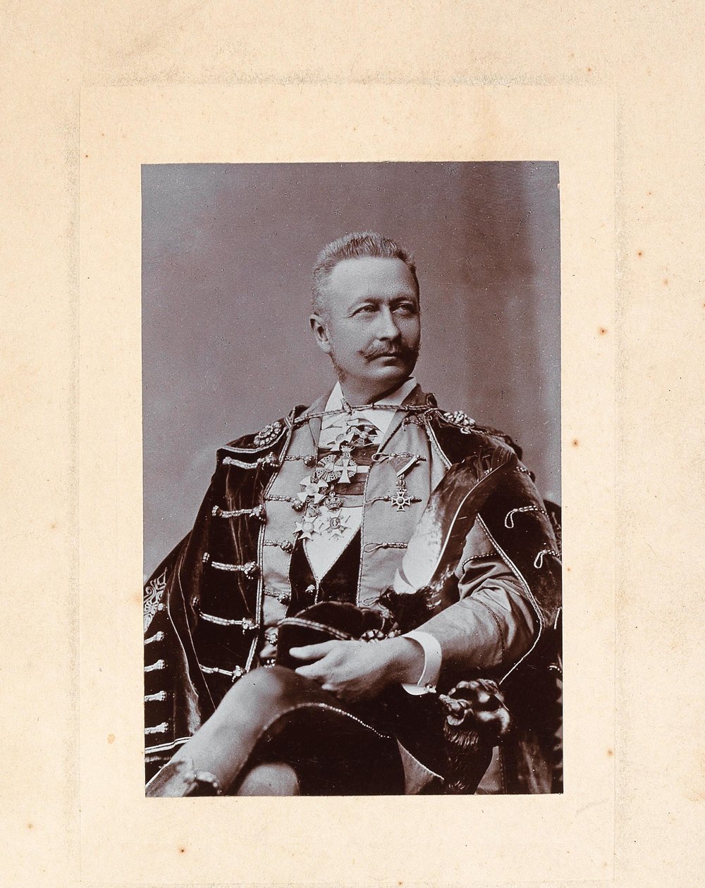 Portrett av pianist og komponist Géza Zichy 1849-1924, 1900-tallet. av Unbekannt
