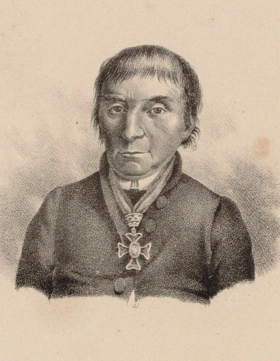 Portrett av pianist og komponist Maximilian Stadler 1748-1833, 1830. av Unbekannt