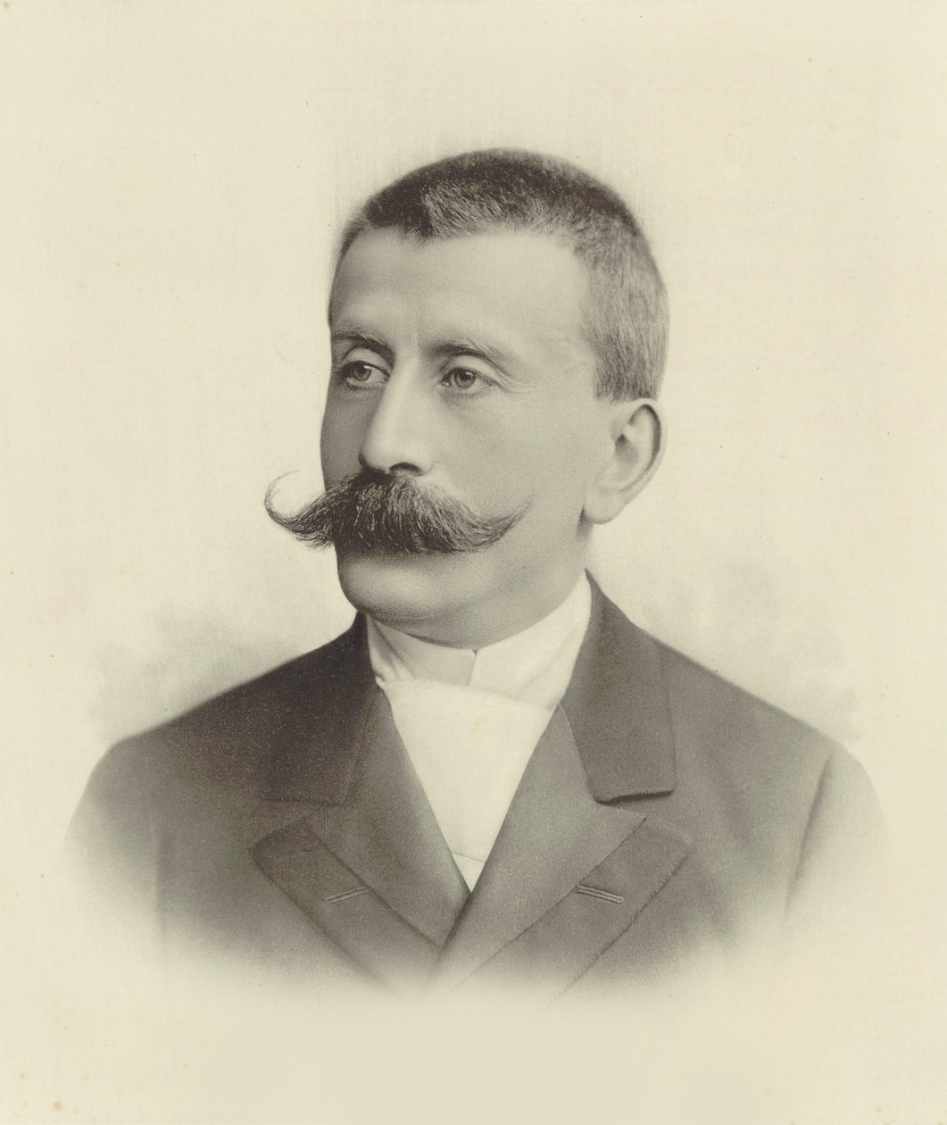 Portrett av pianist og komponist Moritz Moszkowski 1854-1925. av Unbekannt