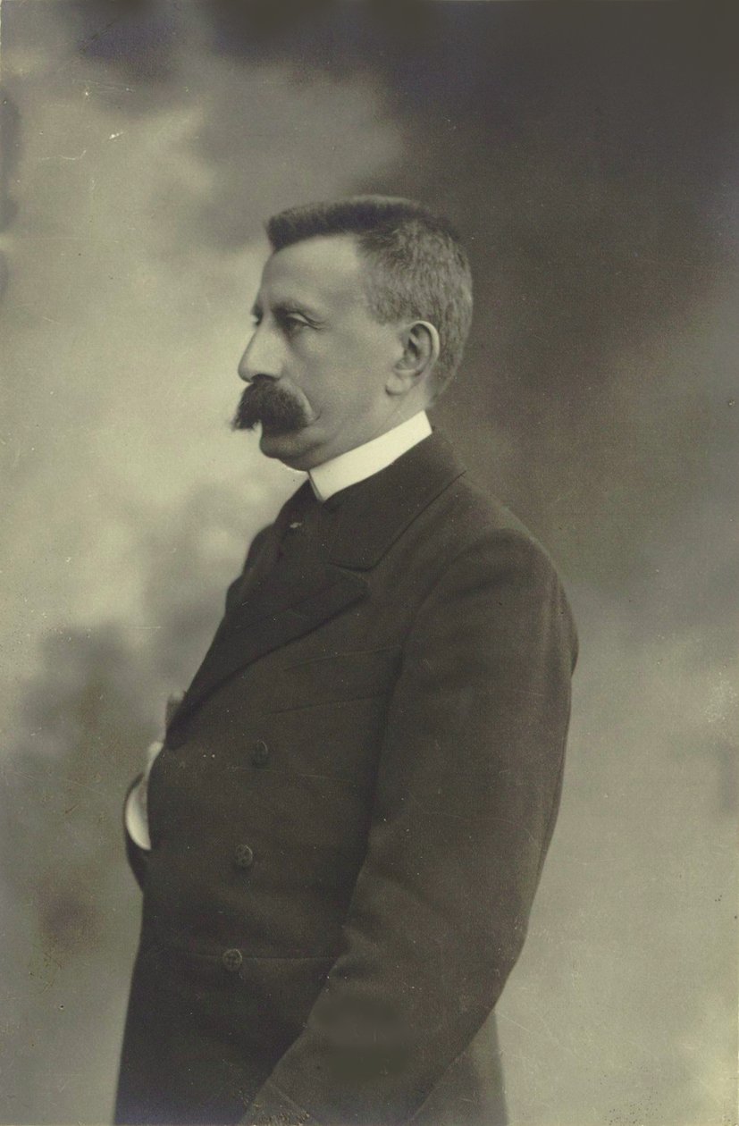 Portrett av pianist og komponist Moritz Moszkowski 1854-1925, ca. 1900. av Unbekannt
