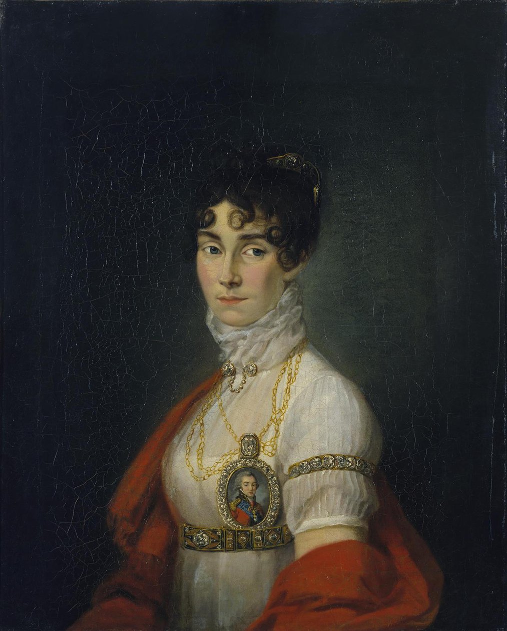 Portrett av astressen og sangeren, Contess Praskovya Sheremeteva Zhemchugova 1768-1803, Airlie av Unbekannt