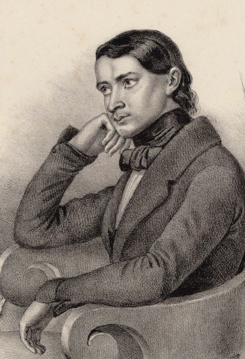 Portrett av komponisten Alfred Joly, 1850. av Unbekannt
