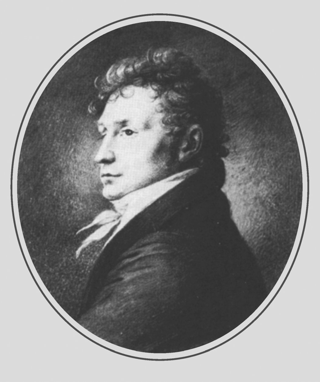 Portrett av komponisten Friedrich Kuhlau 1786-1832, tidlig på 1800-tallet. av Unbekannt
