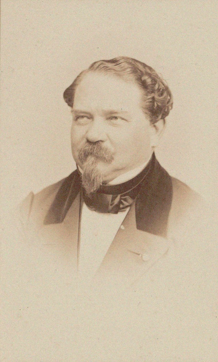Portrett av komponisten Jean-Georges Kastner 1810-1867. av Unbekannt
