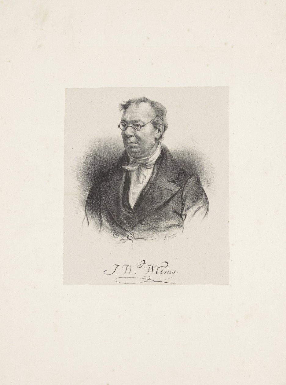 Portrett av komponisten Johann Wilhelm Wilms 1772-1847, 1835. av Unbekannt