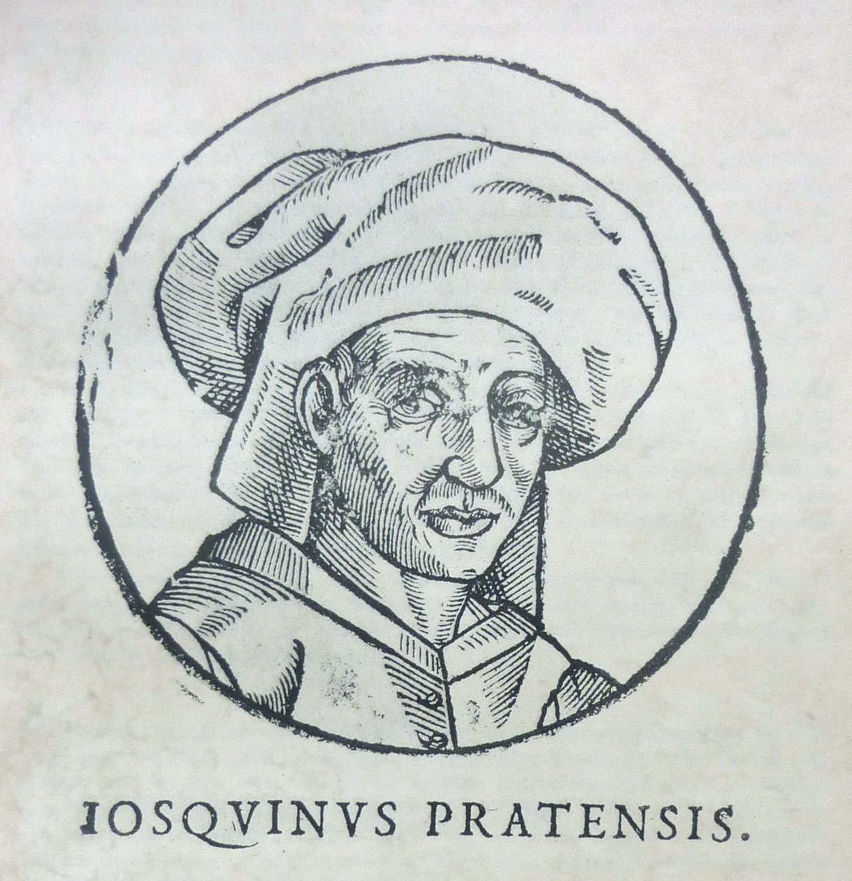 Portrett av komponisten Josquin des Prez, ca. 1610 av Unbekannt