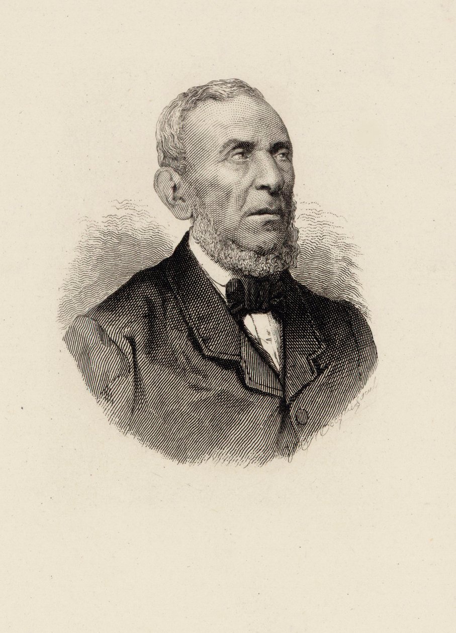 Portrett av komponisten Saverio Mercadante 1795-1870. av Unbekannt
