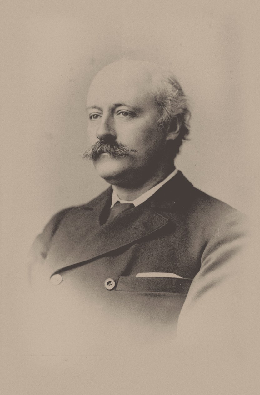Portrett av komponisten Sir Charles Hubert Hastings Parry 1848-1918, 1891. av Unbekannt