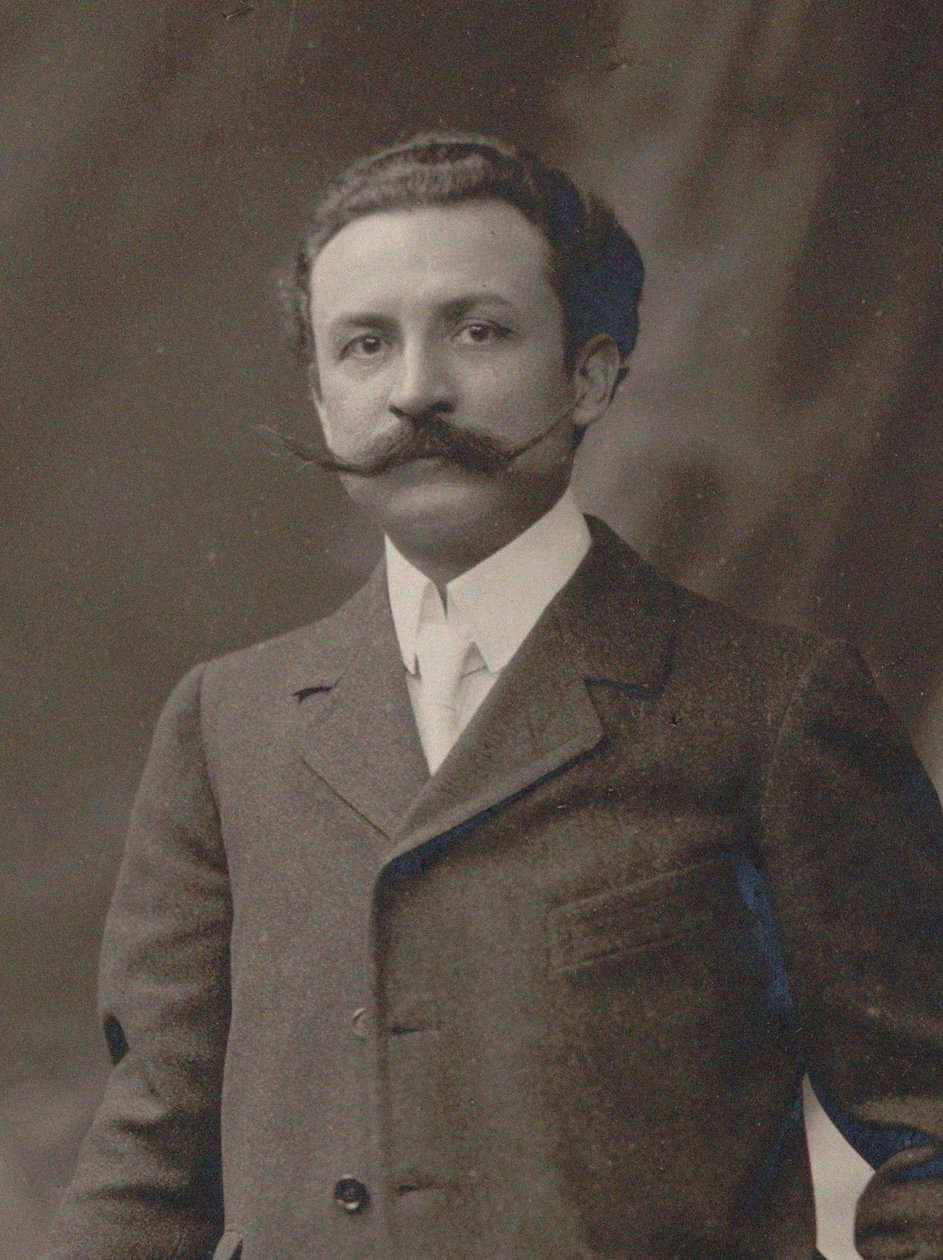 Portrett av komponisten Xavier Leroux 1863-1919, ca. 1910. av Unbekannt