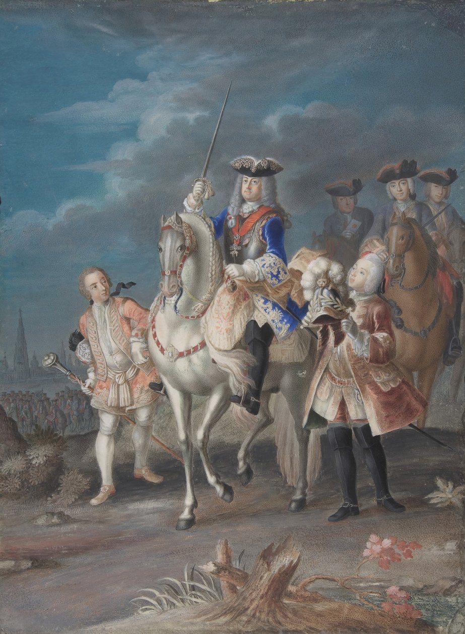 Portrett av konsort av den russiske keiserinnen, 1700-tallet. av Unbekannt