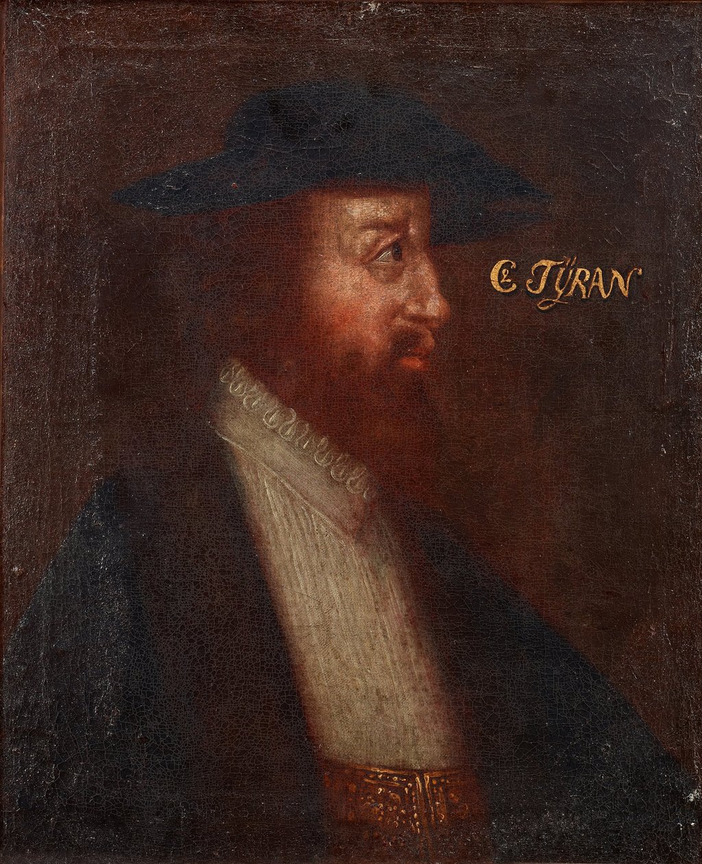 Portrett av den danske kong Christian II, um 1700 av Unbekannt