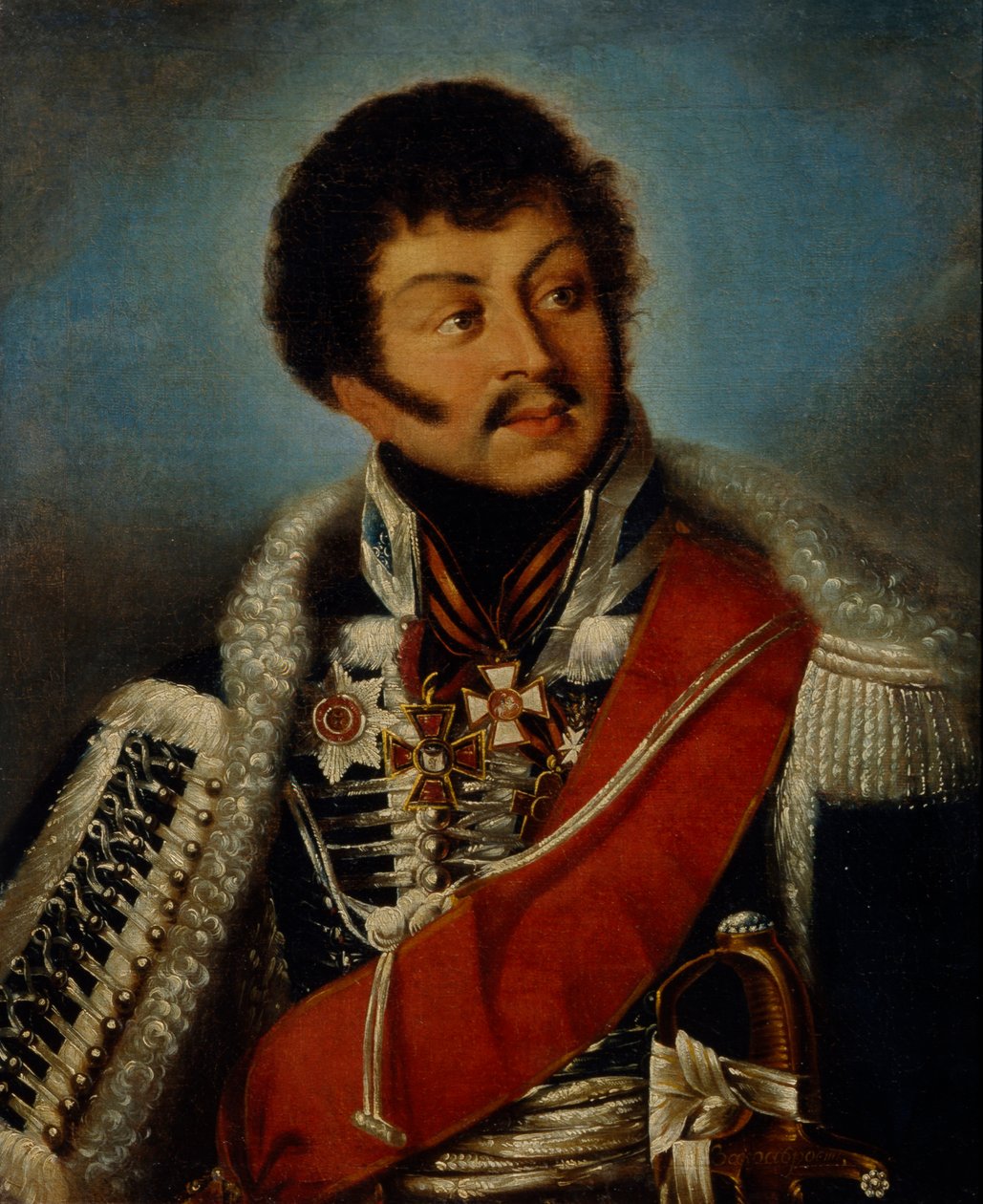 Portrett av generalen Dmitry Dmitrievich Shepelev 1771-1841 av Unbekannt