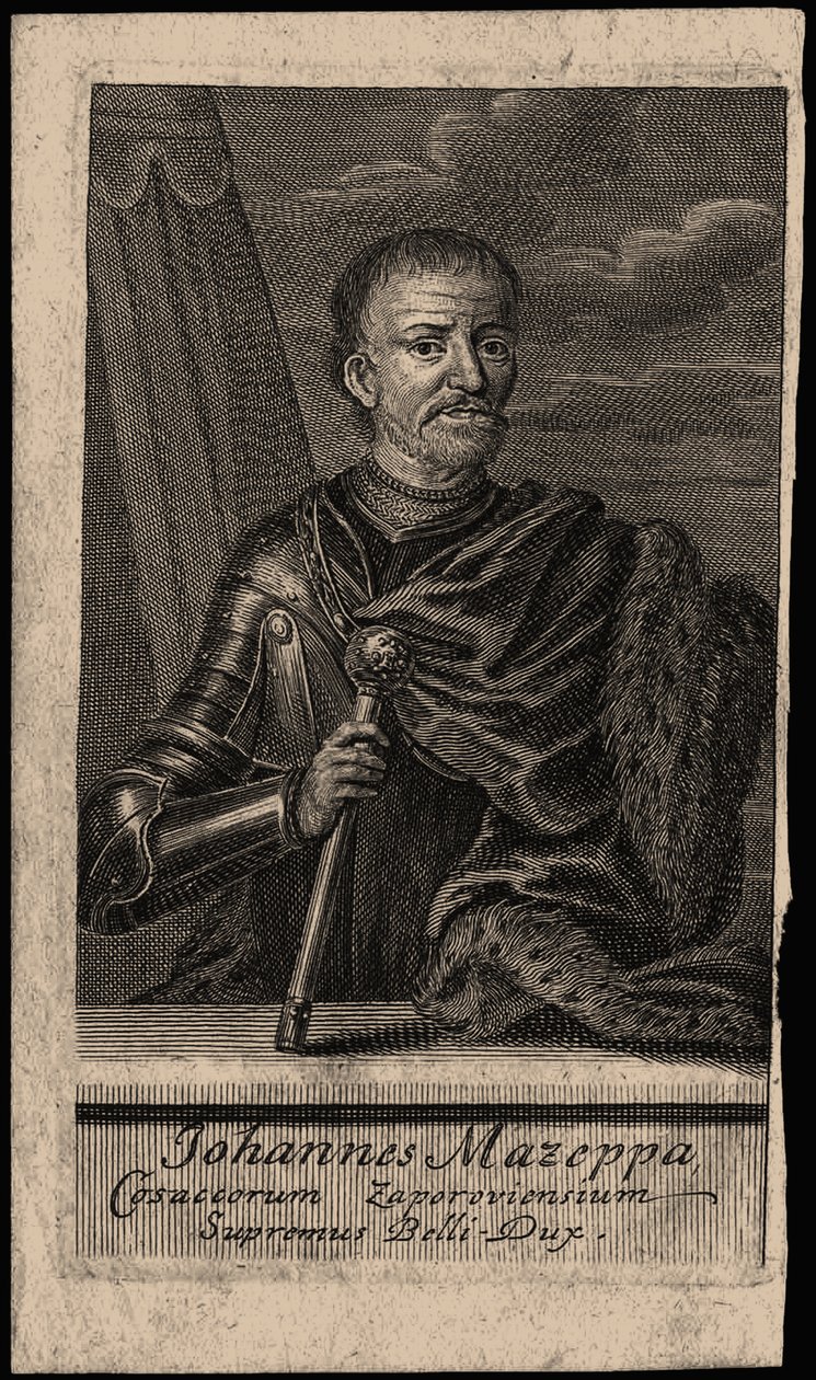 Portrett av Hetman Ivan Mazepa 1639-1709, tidlig på 1700-tallet. av Unbekannt